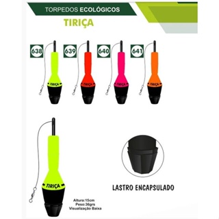 Boia Torpedo Tiriça - Jr Pesca - Ecologica - 36gr em Oferta na Shopee