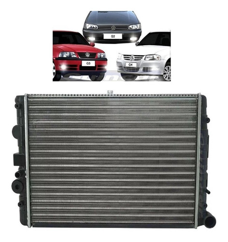 Radiador Água Gol Parati Saveiro G2 G3 G4 1.6 1.8 2.0 - C/ar