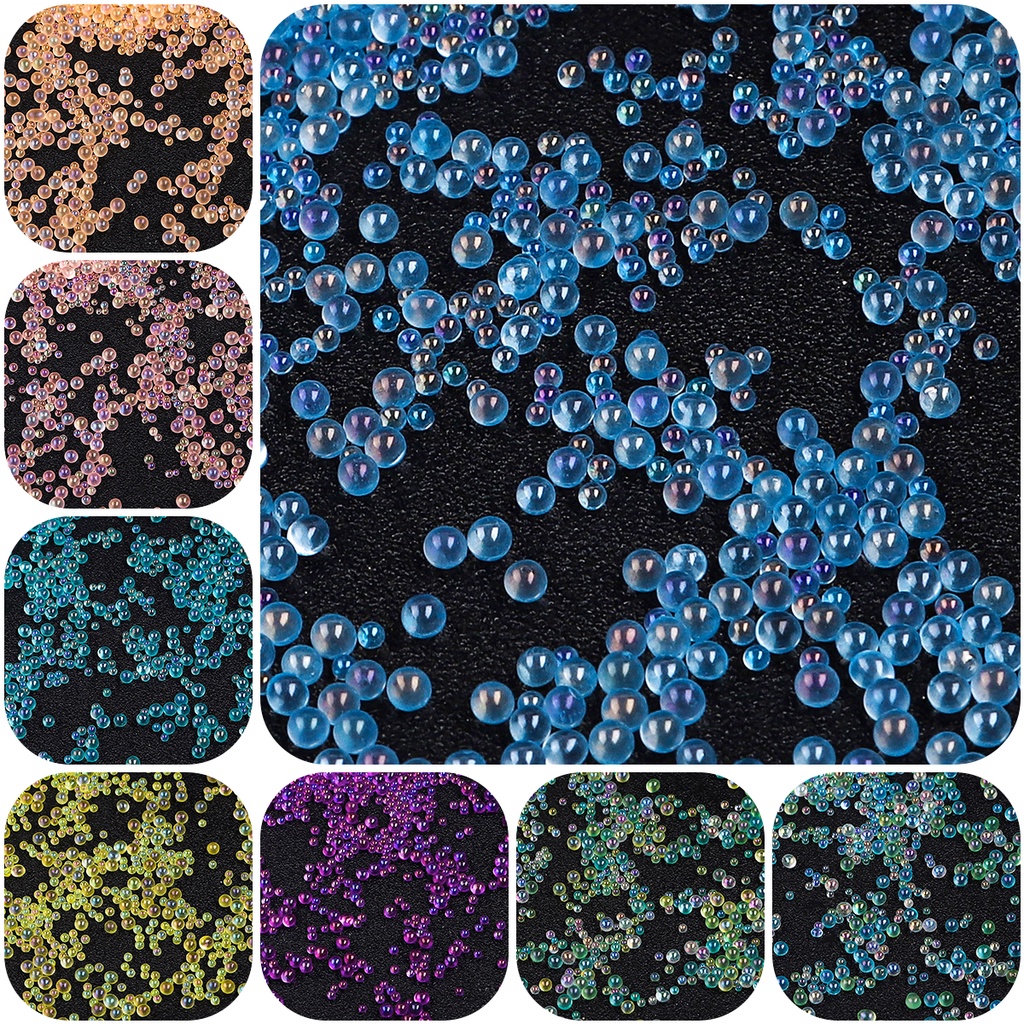 2-3.5mm Tamanho Misto Sem Furo Contas De Vidro Coloridas Banhadas Multicoloridas Faça Você Mesmo Joias Artesanais Fazend