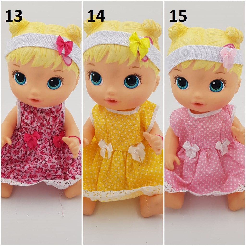 kit 4 roupas para baby alive - Vestidos para boneca Baby Alive