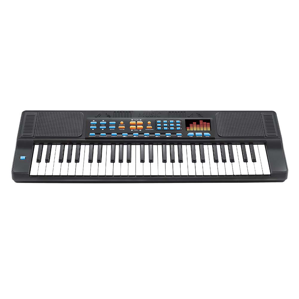 Teclado Piano Infantil Com Microfone Bivolt 110/220V 54 Teclas 70Cm  Toca MP3