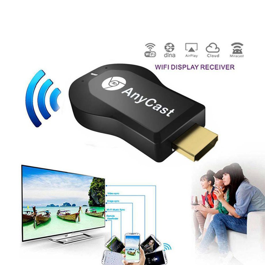 Anycast M2 Plus Hdmi Wifi Sem Fio Display Dongle Miracast Airplay Anycast  Dongle Tv Vara WiFi 1080 P Dlna Dongle | Shopee Brasil