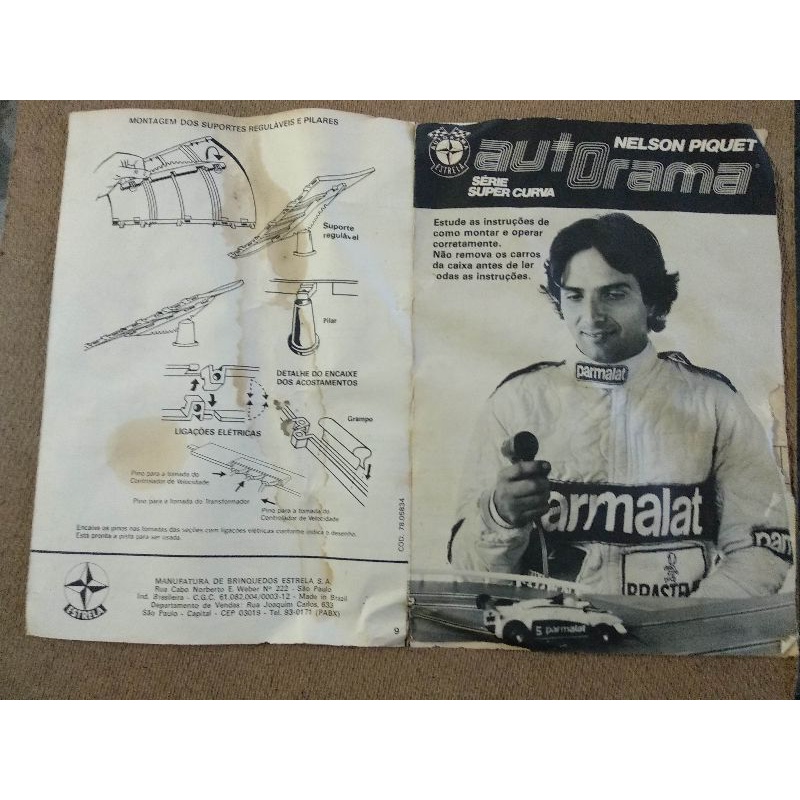 manual autorama Nelson Piquet anos 80