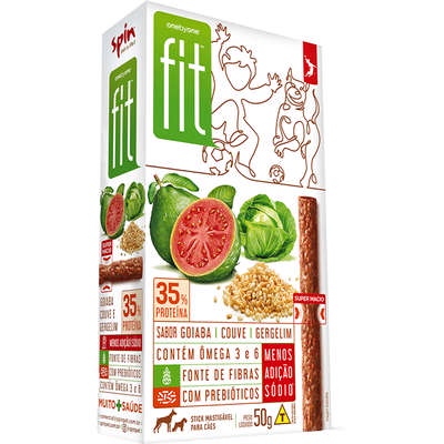 Petisco Spin Pet Onebyone Fit Goiaba Couve e Gergelim para Cães 50g
