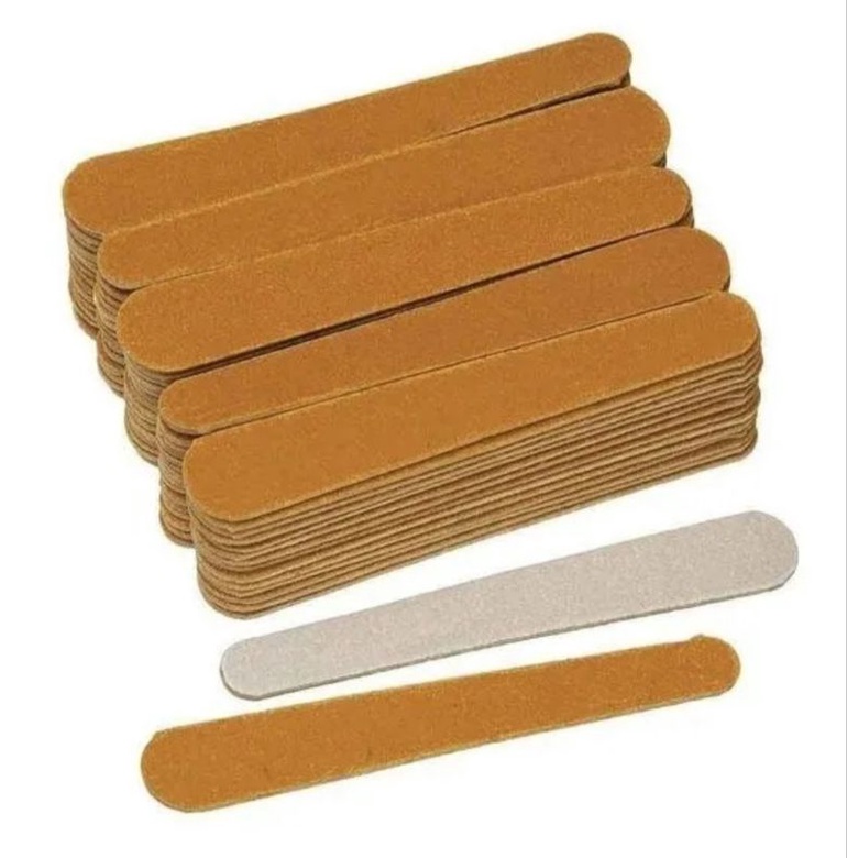 Mini lixa parda 8cm com 10 unidades