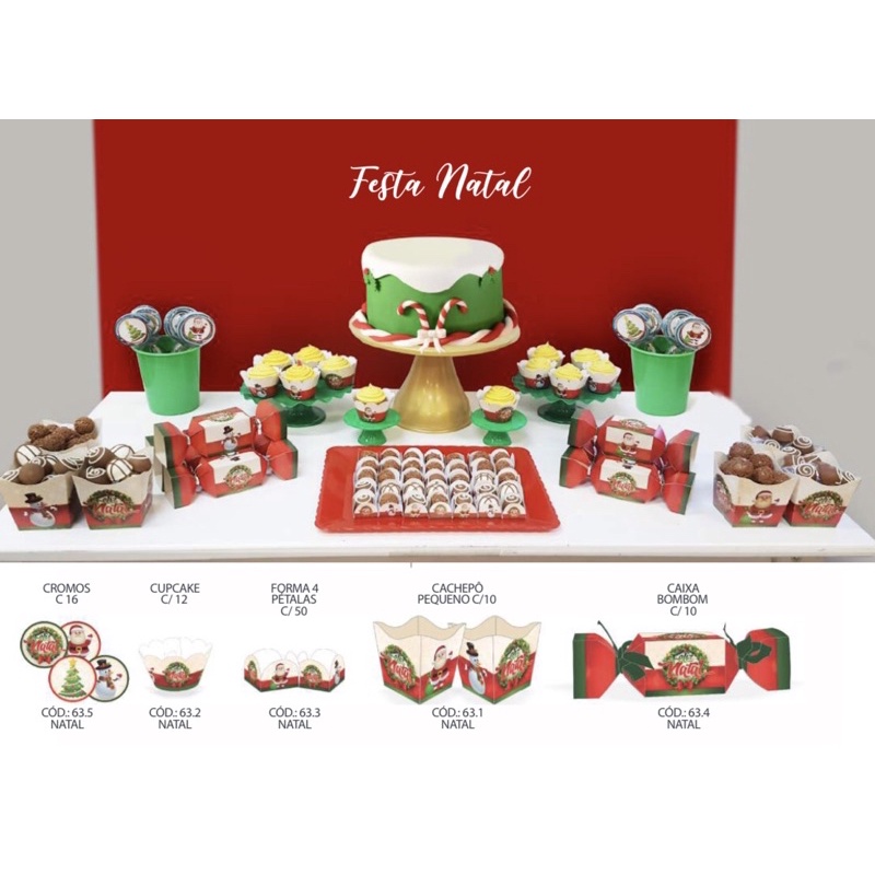 kit festa tema natal completo