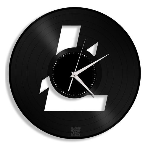 Litecoin - Relógio Disco De Vinil Decoração