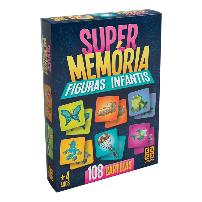 Jogo De Mesa Supermemoria Figuras Infantis Grow