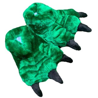 promoção lindas pantufas garra monstro verde