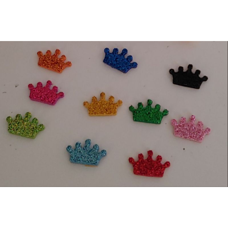 Kit 10 adesivos pet em eva com glitter pra gato ou cachorro