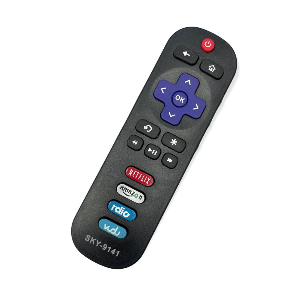 Controle Remoto Universal TV TCL Roku com Netflix Amazon Rdio Vudu (4 botões)