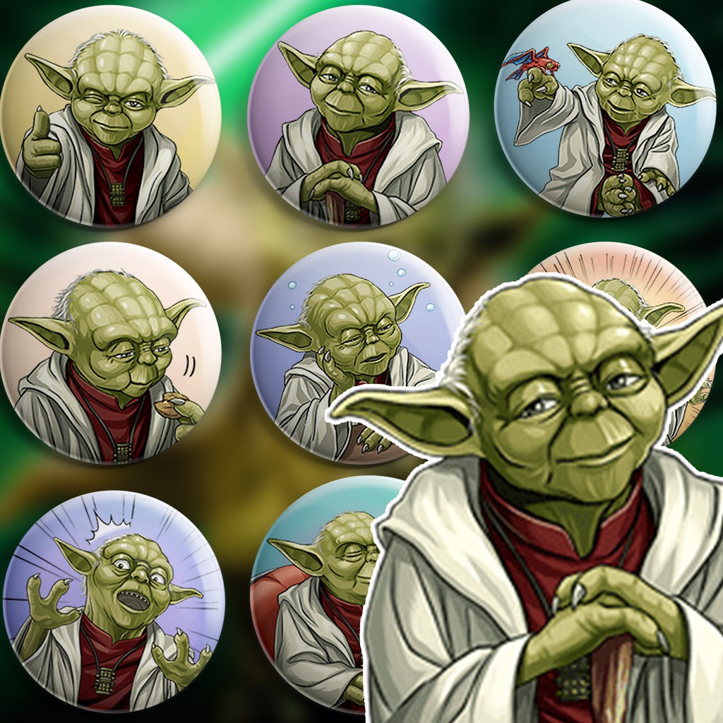 Bottons Mestre Yoda ( Star Wars ) - broche alfinete boton bottom button pin