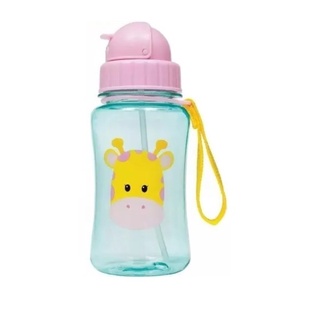 Garrafinha Com Canudo Animal Fun Girafa Rosa 08982 - Buba em Oferta na Shopee