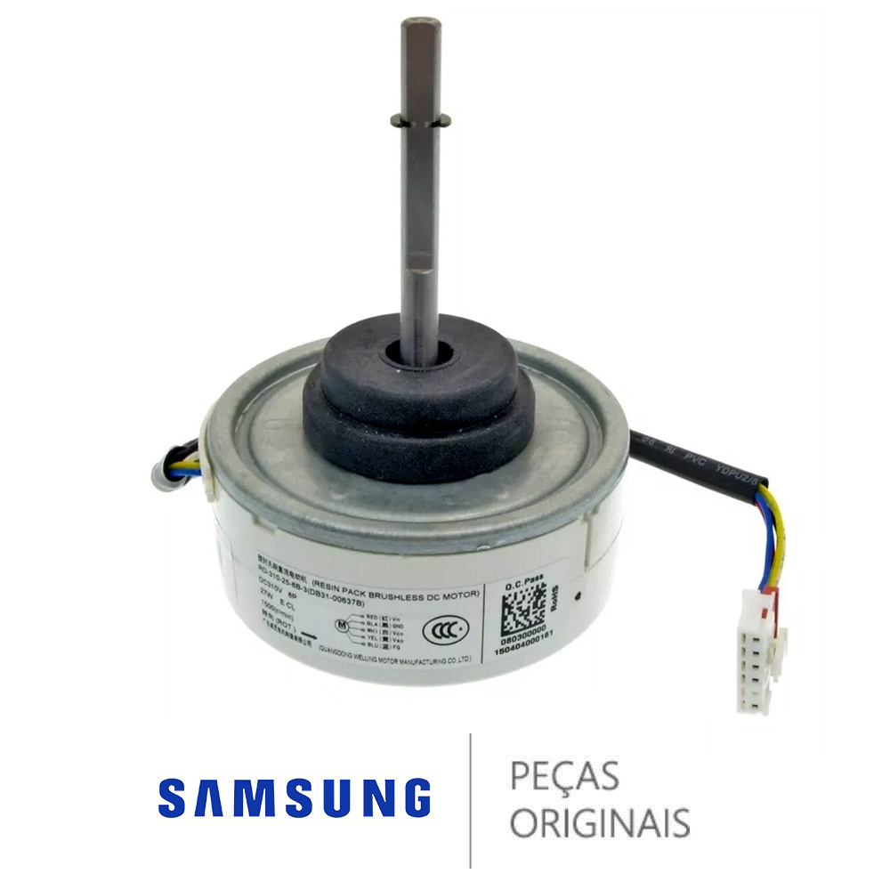 MOTOR VENTILADOR EVAPORADORA AR CONDICIONADO SAMSUNG 12000 BTUS DB31-00636C