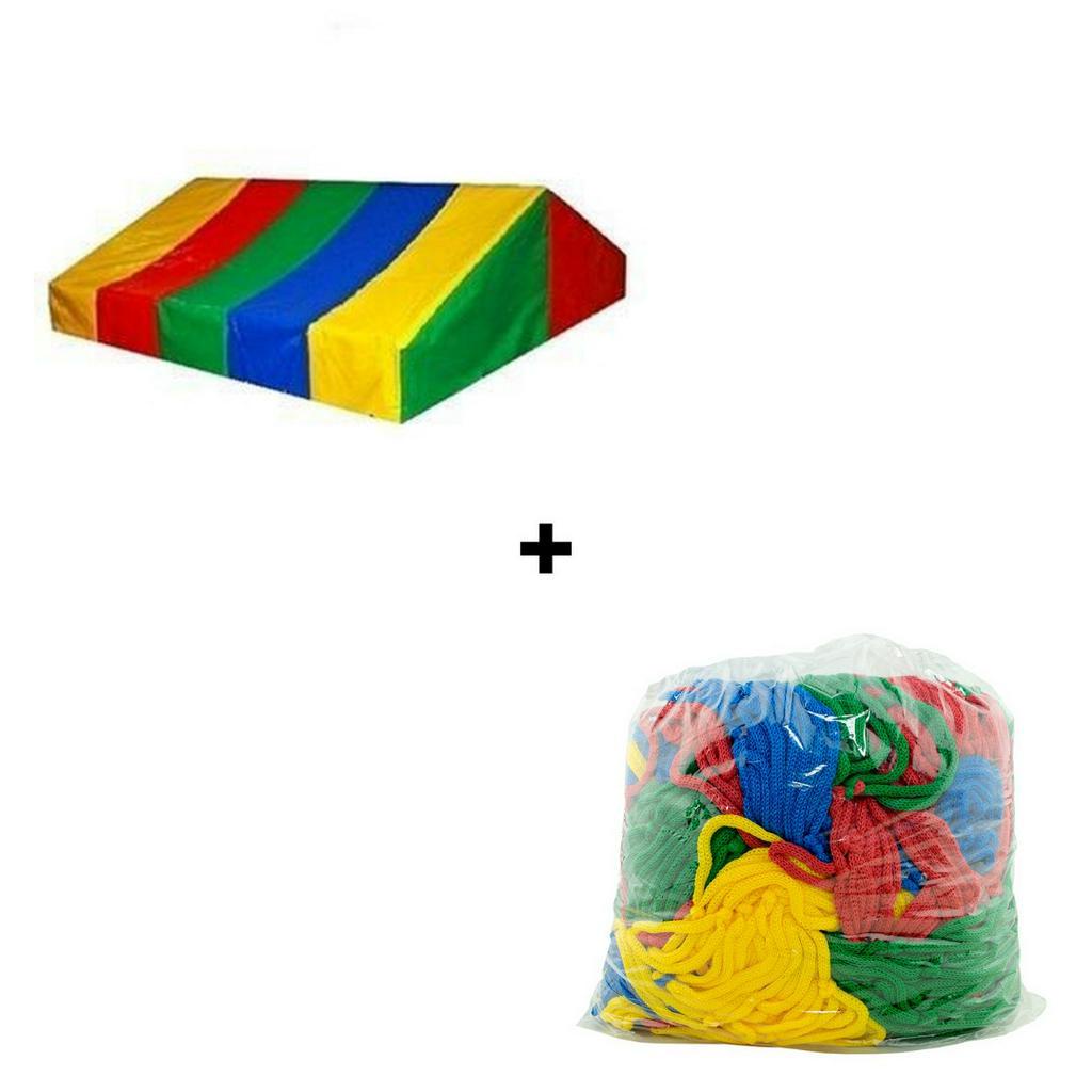 Kit Telhado Toldo + Rede de Proteção Lateral p/ Piscina de Bolinhas