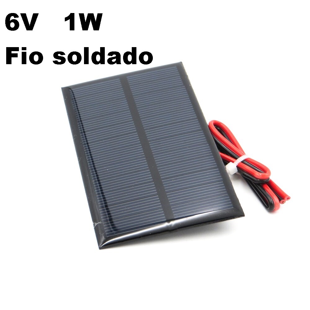 Mini painel placa célula solar solar 6V 1W em Oferta na Shopee