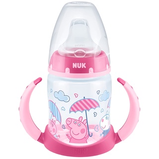 Copo De Treinamento Infantil Bebê Criança Com Alças Antiderrapantes 150ML +6 Meses Peppa Pig Rosa Nuk