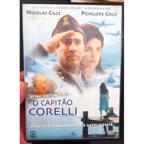 Dvd O Capitão Corelli Nicolas Cage Penelope Cruz
