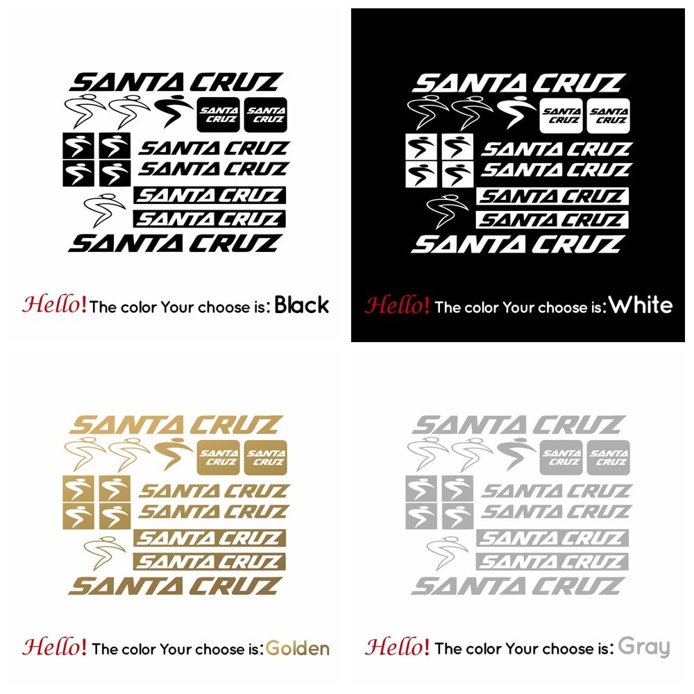 Adesivo De Quadro De Bicicleta Santa cruz Acessório De Ciclismo Frete Grátis Vinil À Prova D'água mtb Decalque Acessório