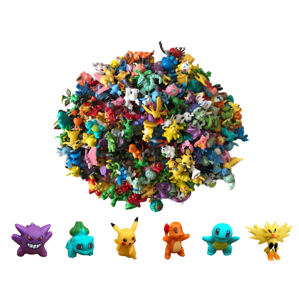 Kit 15 Miniaturas Pokémon 2-3cm Coleção Brinquedo