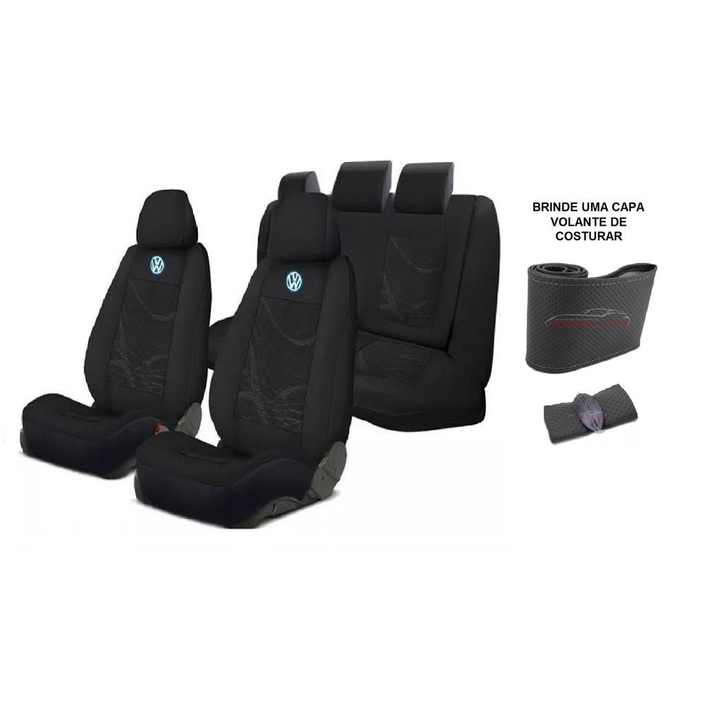 Capa de Para Banco Carro Tecido Grosso Automotivo Carro Gol Voyage Polo Fox Bora