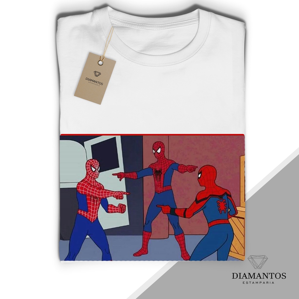 Camiseta Homem Aranha Spiderman unisexx MALHA COM ELASTANO