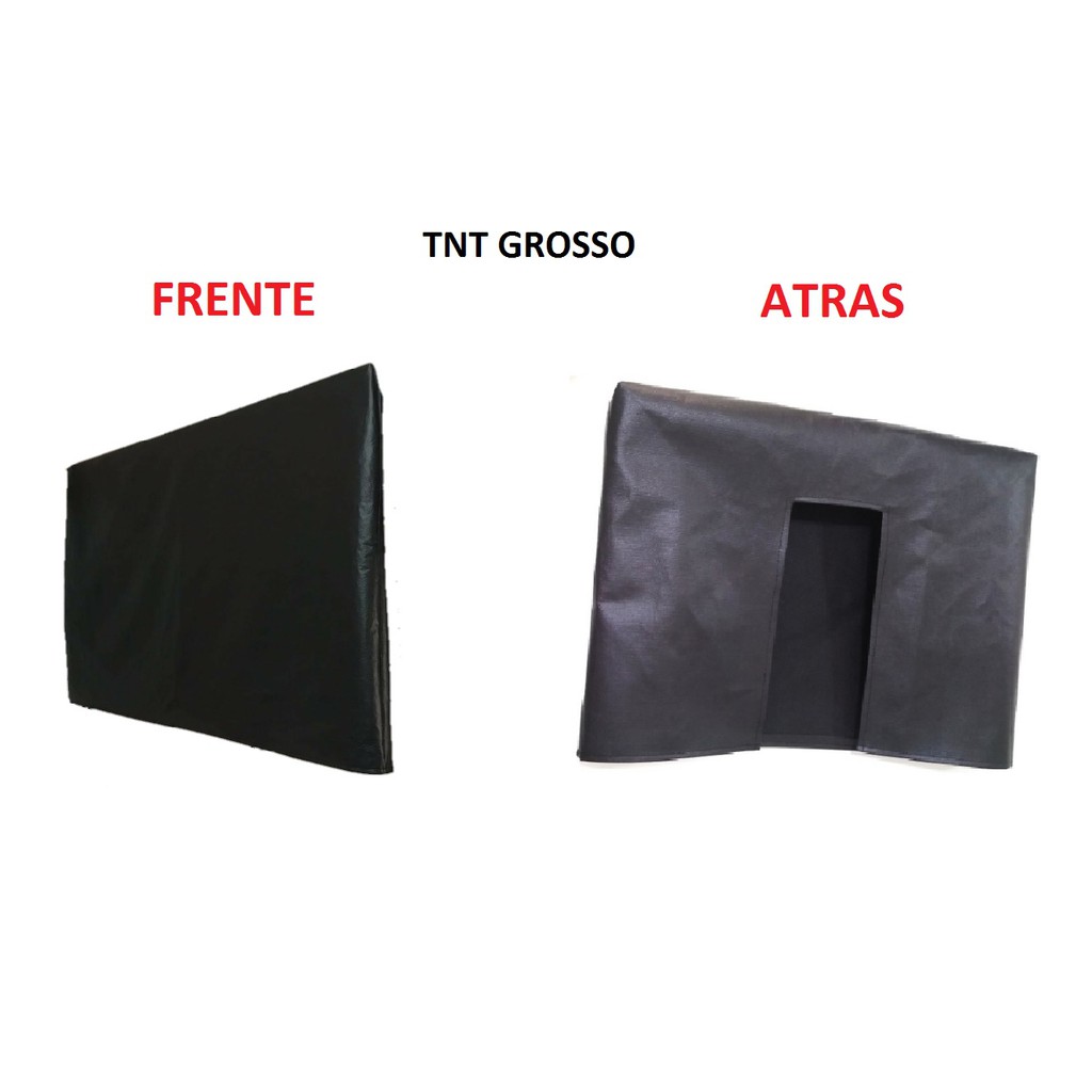 CAPA TV 55 polegadas aberto atras capa protetora tnt 120 o melhormais grosso  A 70 cm x C 130 cm x P 6 cm
