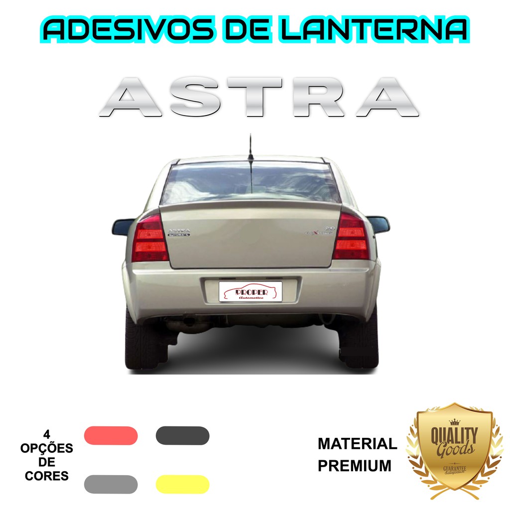 Adesivo De Lanterna Gm Astra Sedan 2003 Em Diante
