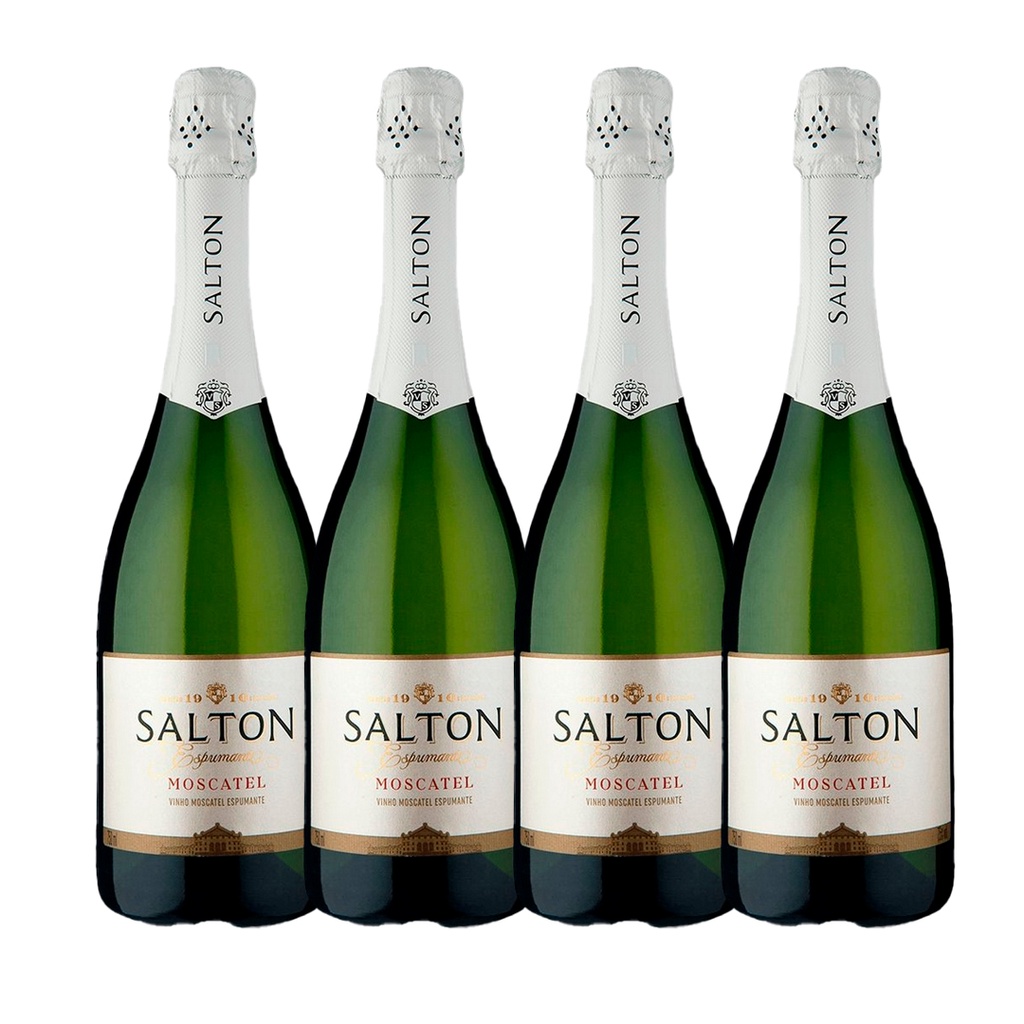 Kit 4 Garrafas Espumante Brasileira Salton Moscatel 750ml | Shopee Brasil