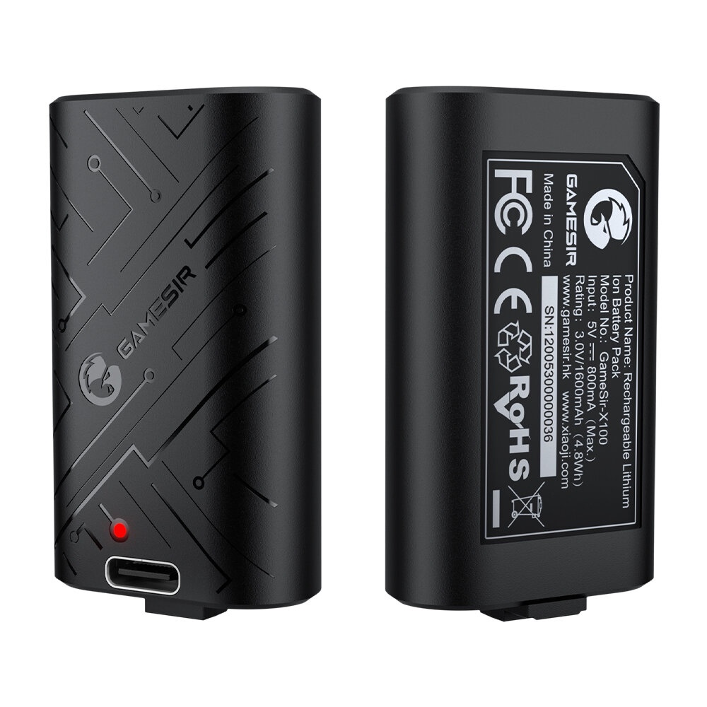 2x Baterias Gamesir X100 1600mah Recarreg vel Xbox One E Xbox Series S 