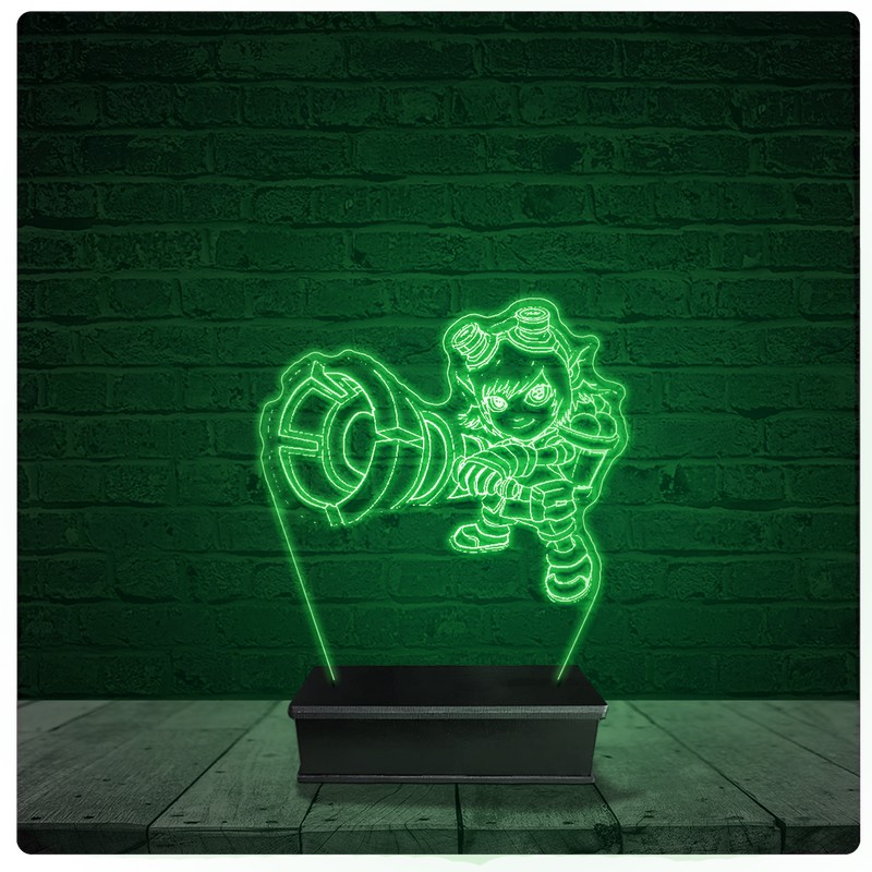 Luminária Abajur Acrílico Led - Tristana League Of Legends
