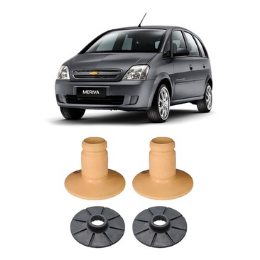 Kit Calço + Batente Amortecedor Traseiro Meriva 2003 A 2012