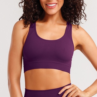Top SHE Microfibra Fitness Sem Bojo Modelo Nadador Com Alca Larga Sem Costura Super Confortavel
