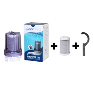 Filtro Bbi Para Chuveiro Ducha Shower Transparente + 1 Refil + Chave - Remove Cloro Anticloro em Oferta na Shopee