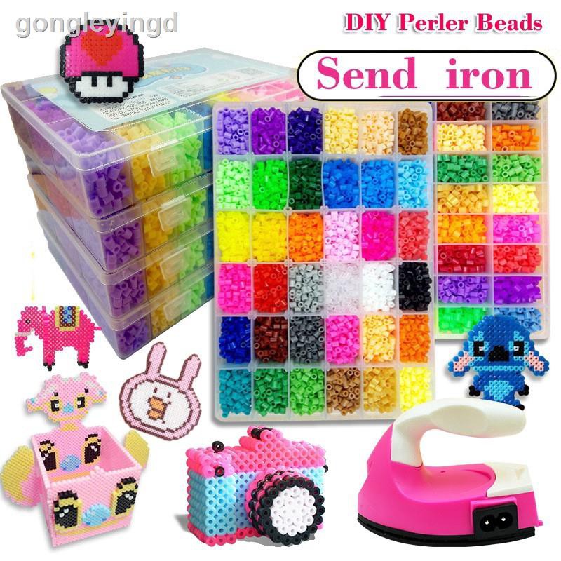 ✤DIY 1800 PCS Perler Beads Fusível Beads Kit Artesanato DIY para Crianças Adultos Chirdren tamanho grande 2.5mm