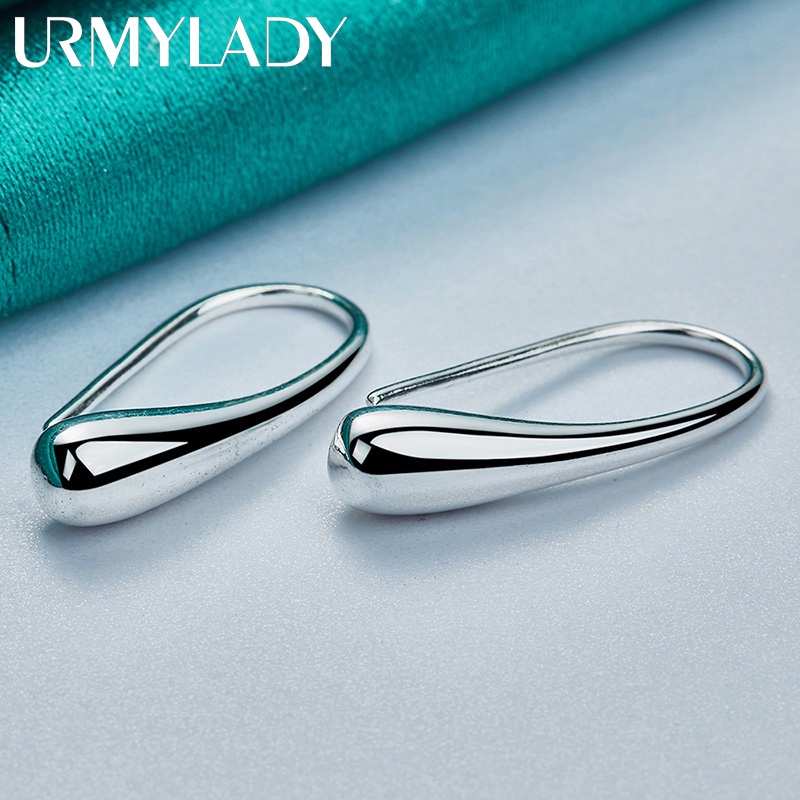 Brincos De Prata Esterlina 925 Gancho De Gota De Chuva Para Mulheres Noivado Moda Charme Joias em Oferta na Shopee