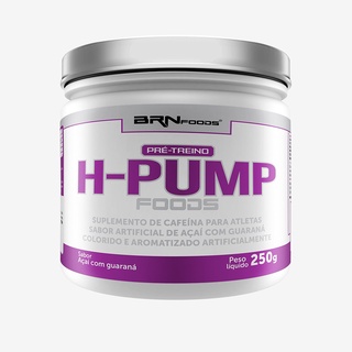 Pré Treino H-Pump Foods 250g - Guaraná com Açaí – BRNFOODS Suplemento para Ganho de Força e Performance