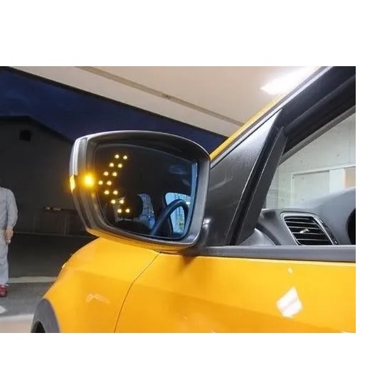 Par Pisca Seta Espelho Retrovisor 14 Smd Led Ambar (laranja)