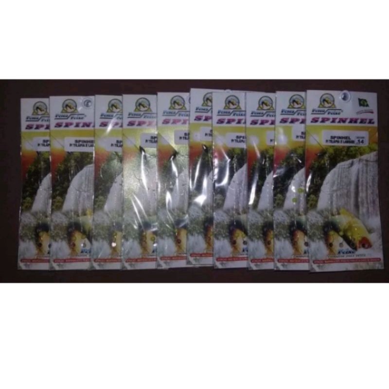 kit spinhel para pesca c/4 anzol lambari