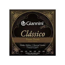 Encordoamento Giannini Clássico para Violão Nylon Tensão Pesada GENWPA