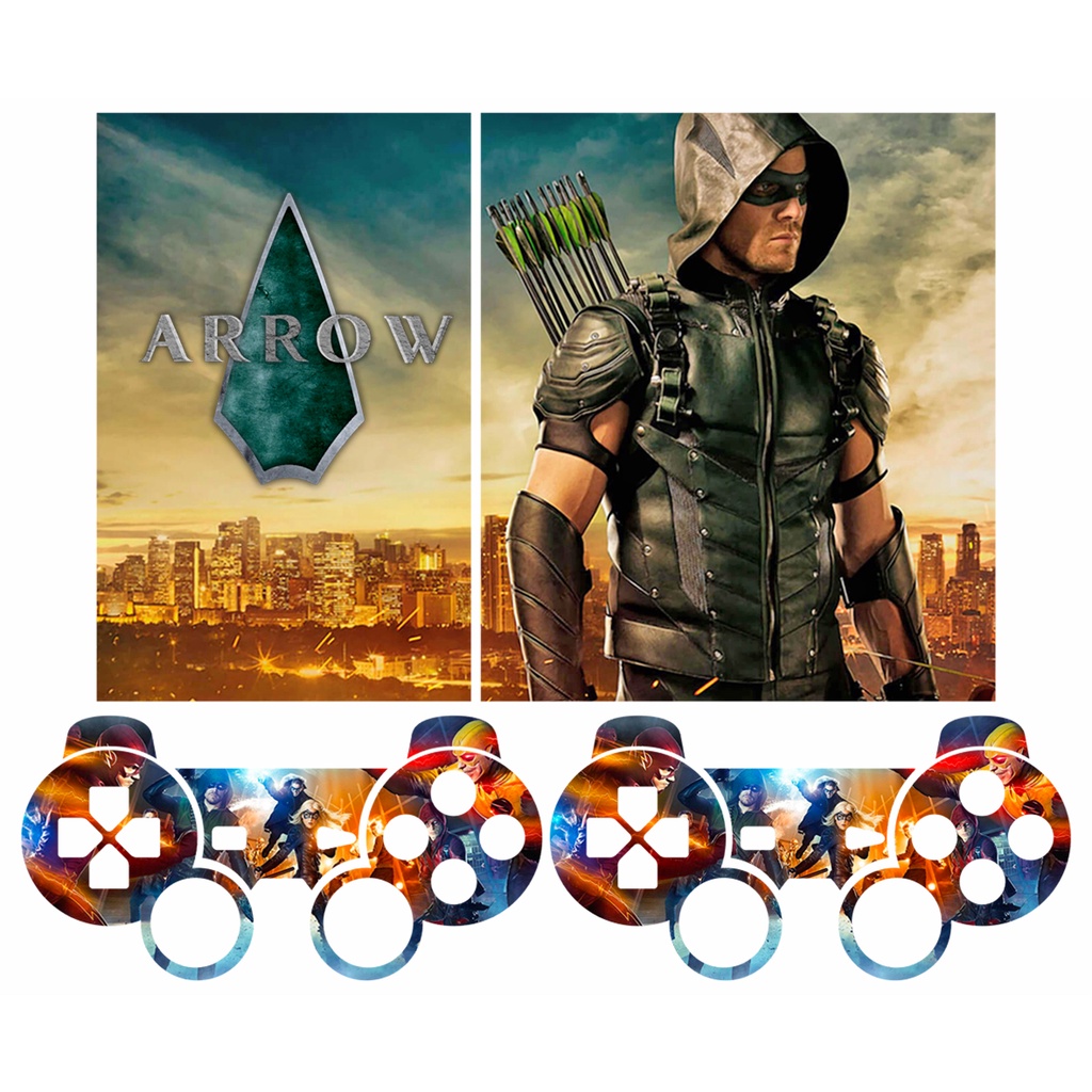 Skin Adesiva PS2 Slim - Arrow (Arqueiro Verde)