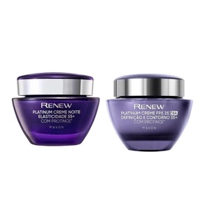 Kit Renew Platinum Protinol Dia + Noite 50g - Avon