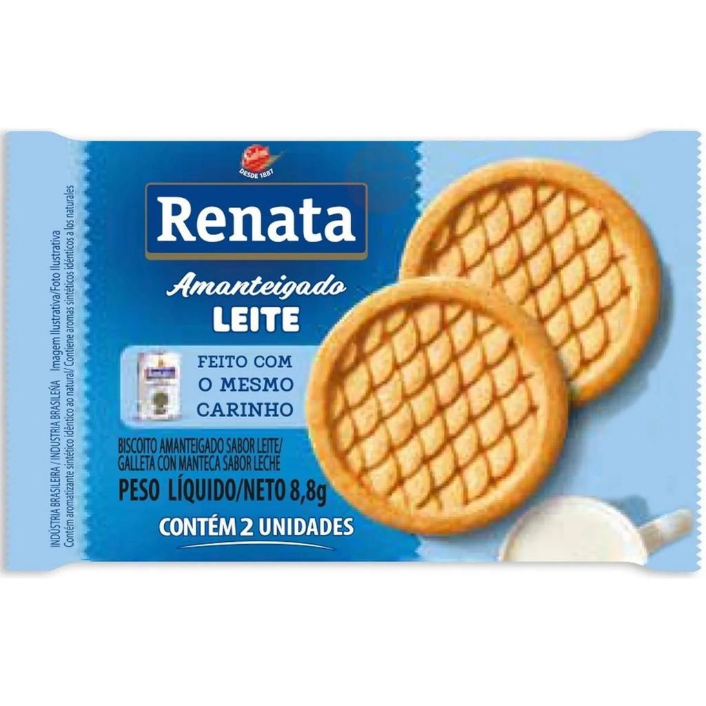 Biscoito Renata Amant.leite Sachê 9g Pacote C/70 Unidades