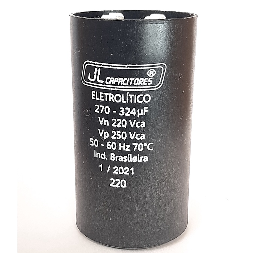 Capacitor De Partida Para Motor 10cv 270-324uf 220v Marca Jl