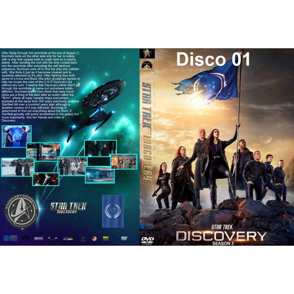 Dvd Star Trek Discovery - 4ª Temporada Completa - Legendado ou Dublado - 03 Discos Com caixinha