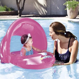 Boia Bote Bebê Cobertura Fralda Infantil Rosa Ou Azu Boia Piscina Bebe 70cm x 75cm