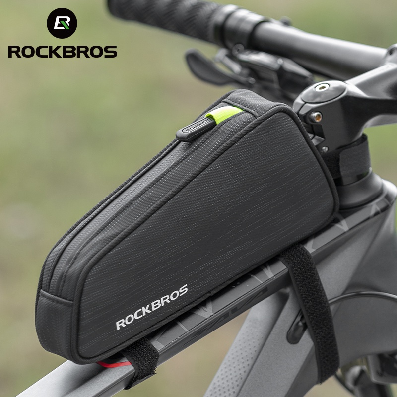 Rockbros Saco Triângulo À Prova D 'Água Portátil Mountain Bike Saco Quadro Reflexivo Saco Tubo Superior Acessórios Da Bicicleta - Sports & Outdoors