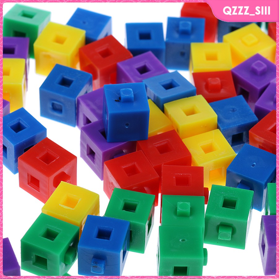 Stacking Cubes Puzzles Building Bricks Game Children Kids Party Toy