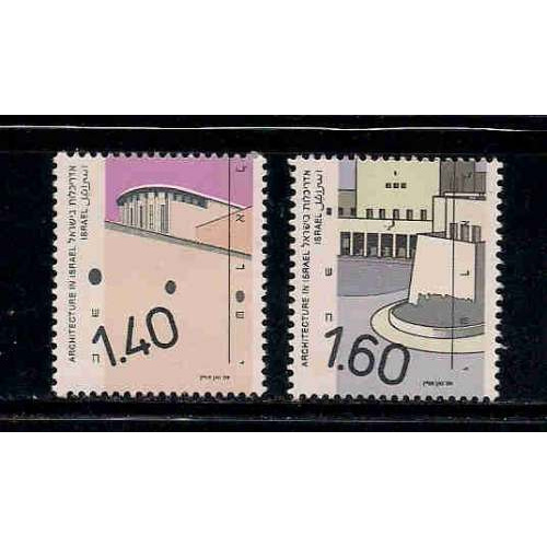 FILATELIA Israel 1991/92 Arquitetura Moderna E Urbanismo Cplt