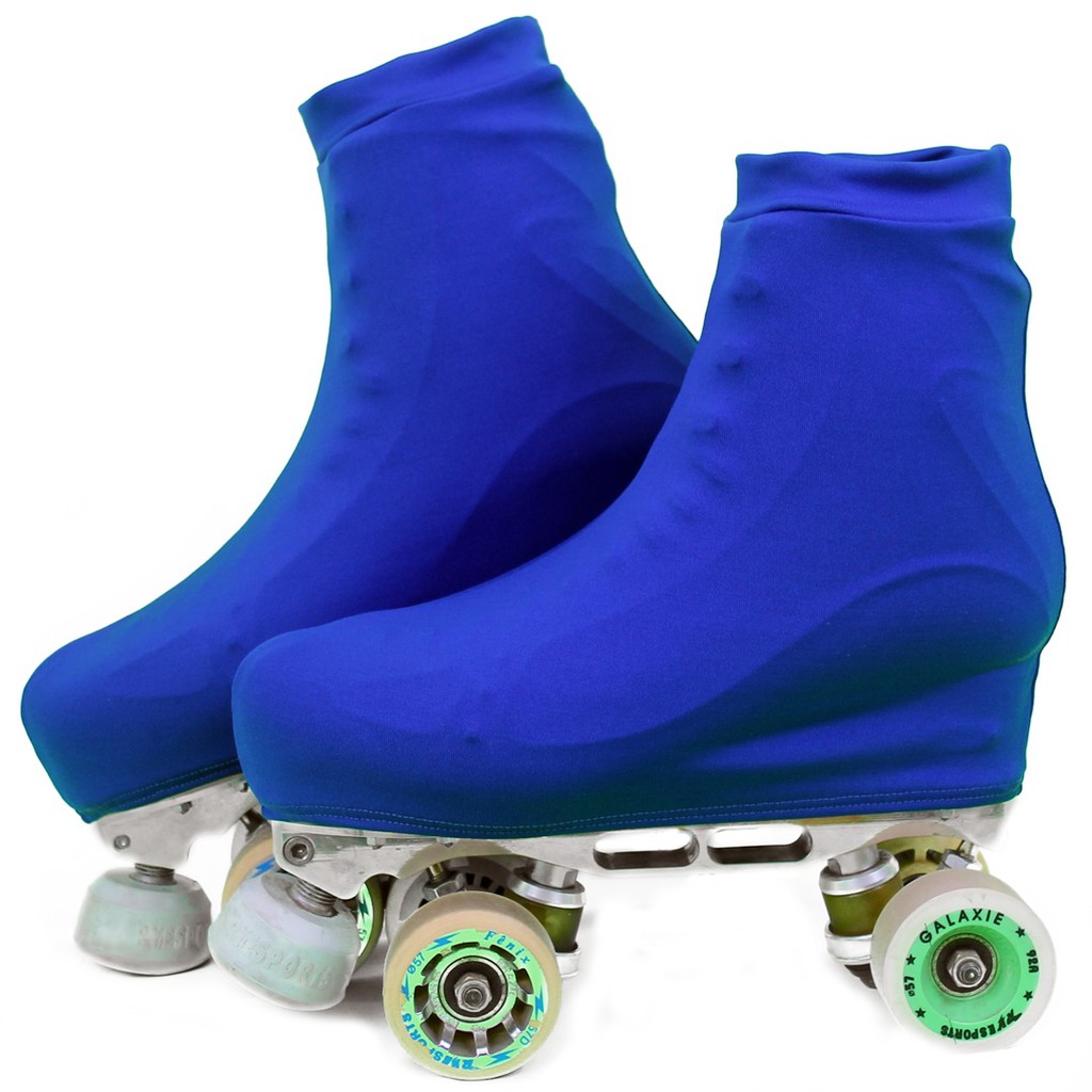 Polaina Cobre Botas Capa Para Patins Patinashow Azul Royal